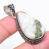 Tree Agate Gemstone 925 Silver Jewelry Pendant 1.93"