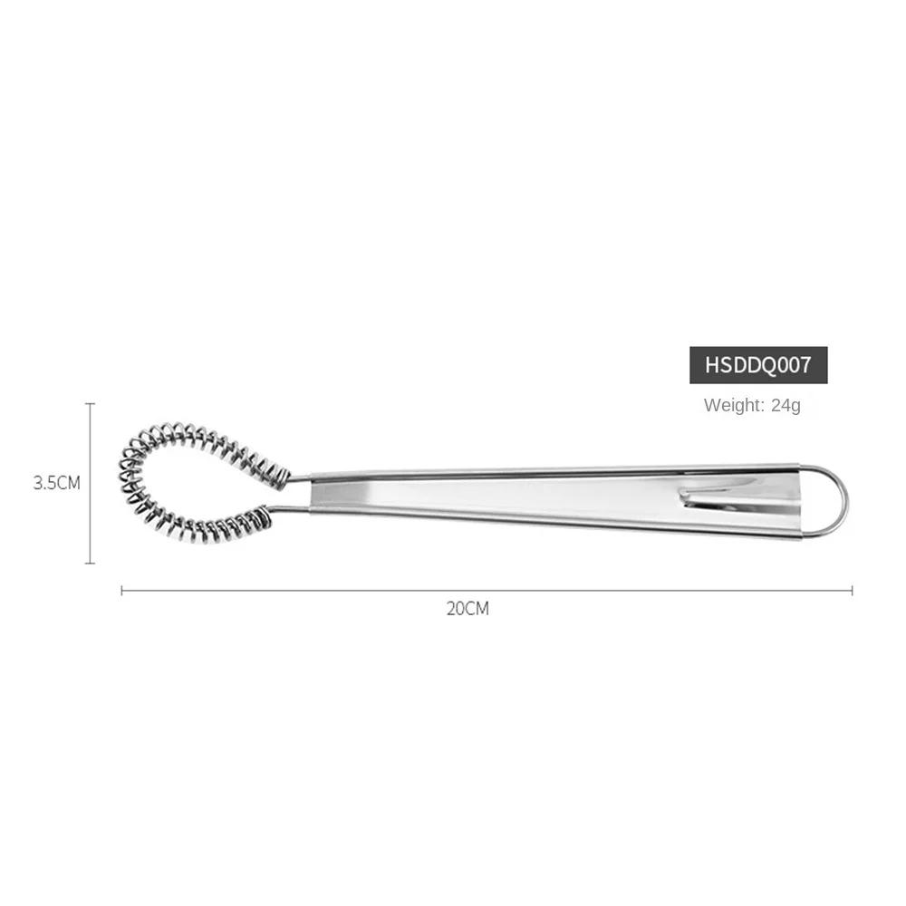 1PC 20cm Stainless Steel Magical Hand Held Spring Whisk Mini Kitchen Eggs Sauces Mixer Kitchen Gadgets Accessories