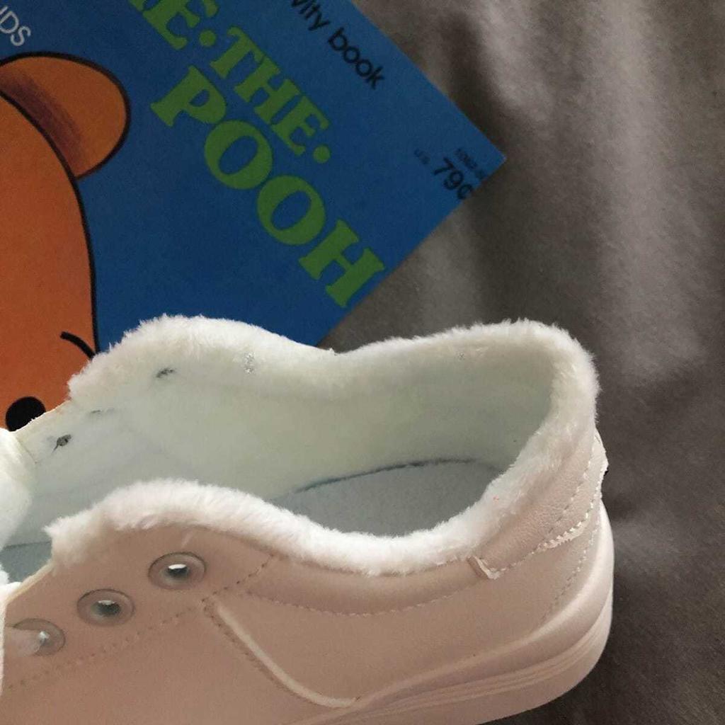 Sneakers for kvinner Plattform Kawaii Sko Sport Mote Uformell mote Hvit Vinter Løping Fløyel Harajuku Dropshipping