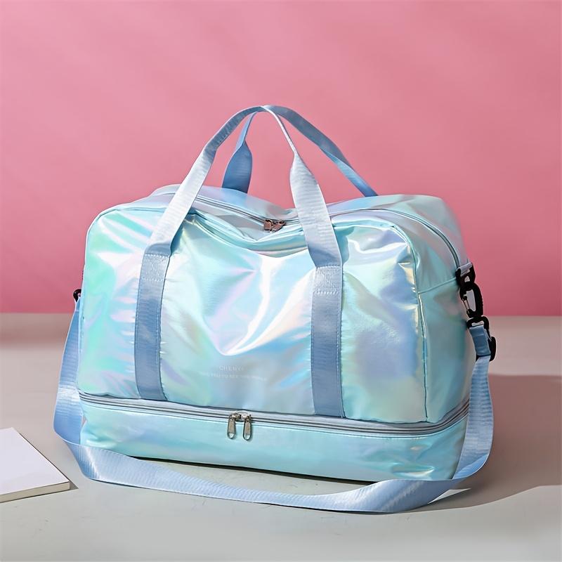 Sac de voyage Duffel Multifonctionnel Grande Capacité Décontracté, Sac fourre-tout Weekender en Nylon Léger pour la Salle de Sport, le Sport, les Voyages d'une Nuit