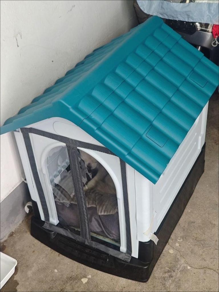 2025 Winddichtes & Isoliertes Outdoor Haustierhaus mit Wintertürvorhang - Regen- & Schneesicher