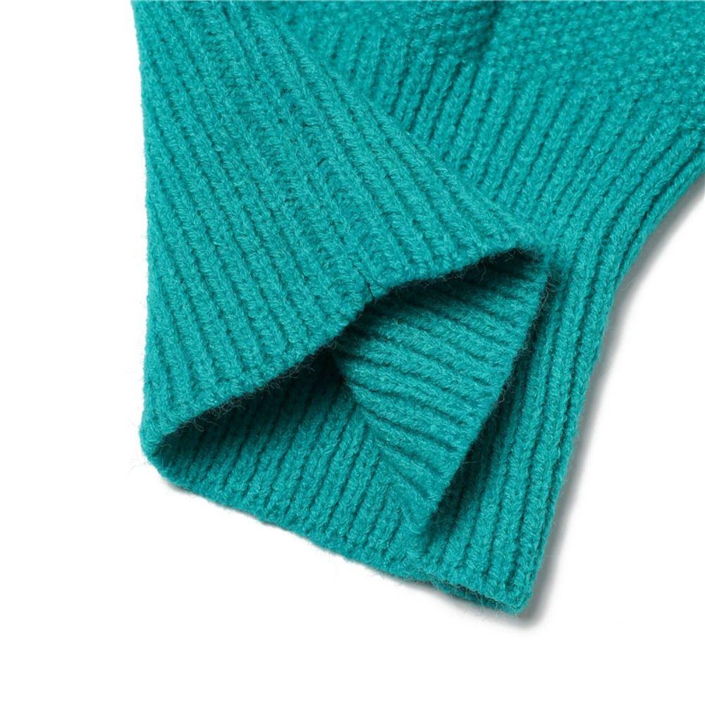 Woolen Balaclava Hat Windproof Neck Collar Beanies Cap Fashion Knitted Hooded Cap  Outdoor