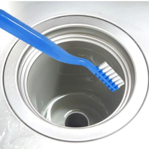 [Fits Into Tight Spots and Removes Dirt!] Flexible Crevice Brush for Corners of Sinks, Drain Grooves, and Toilet Crevices. Handles Available In 3 Asso
