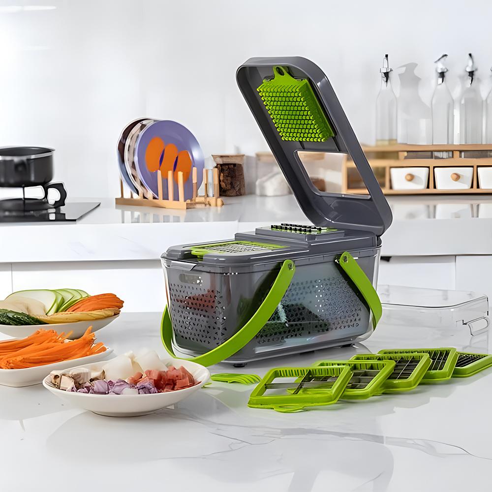 Factory Kitchen Accessories 14 in 1 Food Cutter Veggie Onion Chopper Mandoline Slicer Multifunctional Vegetable Cutter