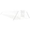 VidaXL Serre avec cadre en acier blanc 54 m² 18x3x2 m, polytunnel, serre à cadre froid, serre pour tomate, serre de jardin, 3188057