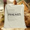 New To Christian Bible Psalms Printed Blanket Soft and Comfortable Home Travel Car Air Conditioning Blanket Beach Towel Tapestry