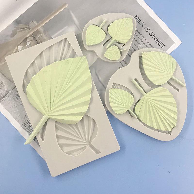 Forest Style Banana Leaf Silicone Molds for Cake and Chocolate Decoration