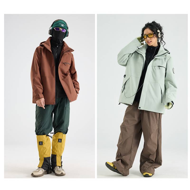 Outdoor Men Women 3in1 Waterproof Windproof Fleece Ski Jacket For Hiking And Camping