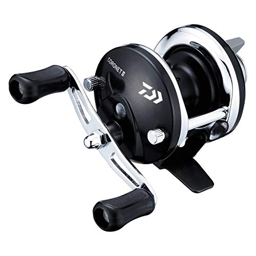 Катушка для зимней рыбалки Daiwa Coronet 2, черная, с правой ручкой (Модель 2020 года)