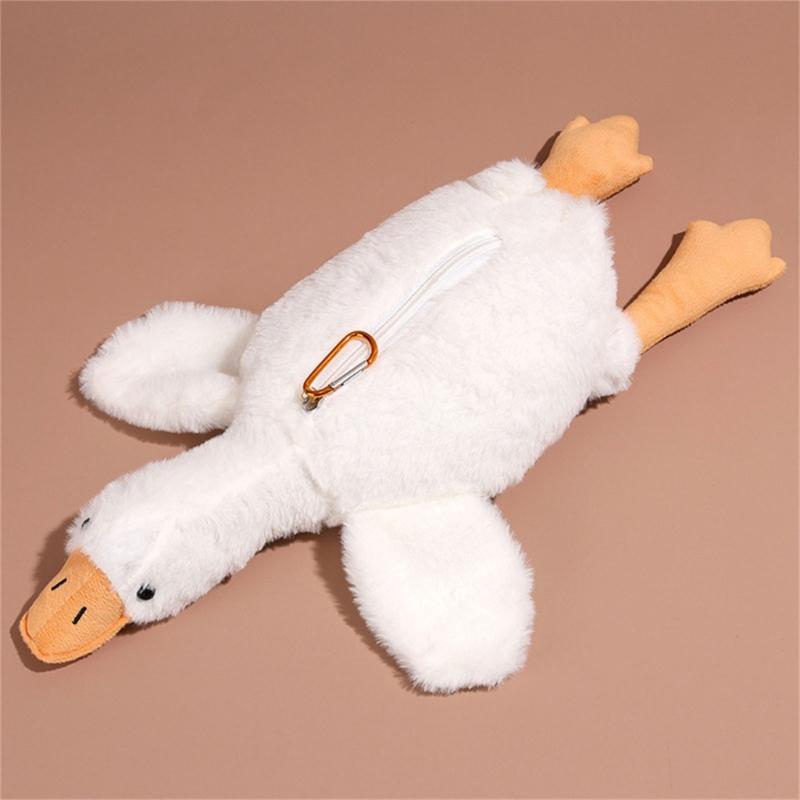 Bello Astuccio Animali Astuccio Peluche Astuccio per Penne Borsa per Penne Tasca per Penne Astuccio a Forma di Oche Cartone Animato per Bambini Ragazze