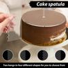 Acryl Kuchenscheibe 15/20/30cm Klar Kuchen Fix Deckel Tablett mit Schabern Sahnetorte Herstellungswerkzeug Küchen Back Gadget Kuchen Dekorieren