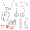 S925 Sterling Silver Temperament Pearl Set Versatile Simple French Temperament Bead Earrings, Direct Sales