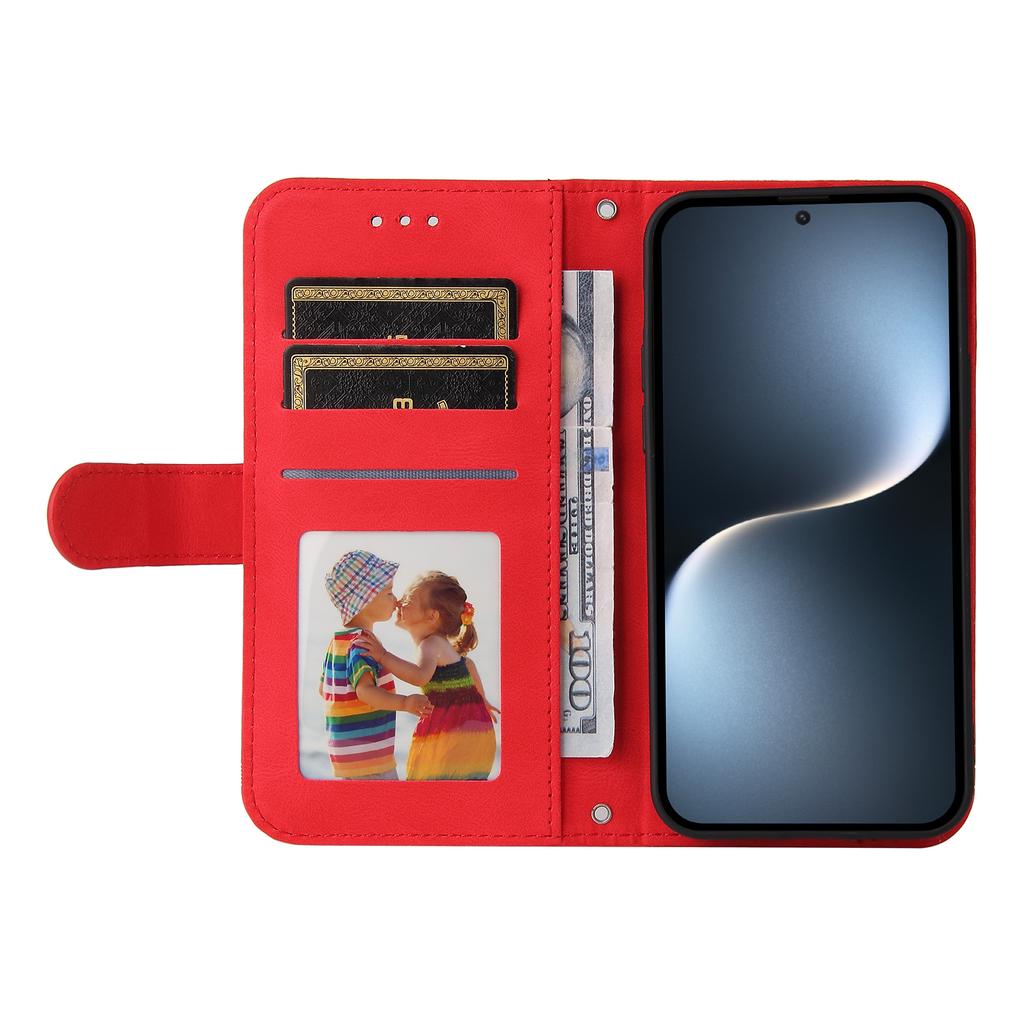 For Honor Magic7 5G Leather Wallet Cases Skin Touch Phone Cover Stand with Strap