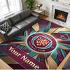 Crystal Velvet Rug Custom Name Text, Soft Non Slip Floor Mat Home DecorBurnley Football