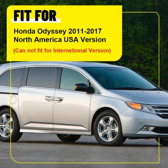 6Pcs Black Pillar Posts For Honda Odyssey 2011-2017 Door Trim Piano Cover Kit