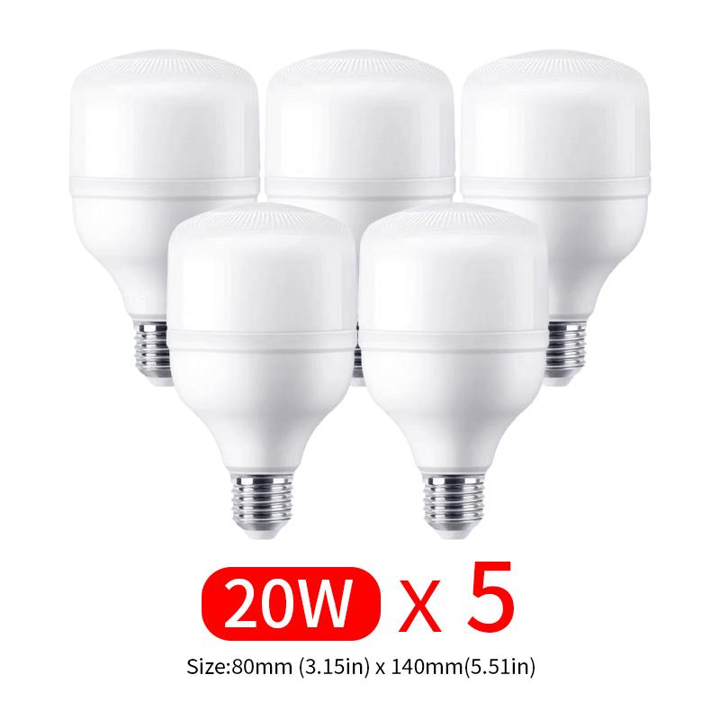 5-10pcs LED Bulb AC 220V E27 LED Lamp 60W 50W 40W 30W 20W 15W 10W 7W 3W Lampada LED Light Bombilla Spotlight Lighting Lamp