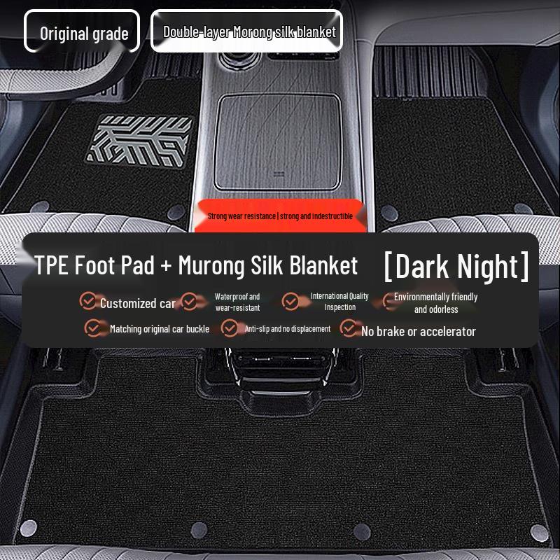 TPE All-Weather Floor Mats for Buick: Envision PLUS, Regal, LaCrosse, Excelle e5, Verano, Blue 6