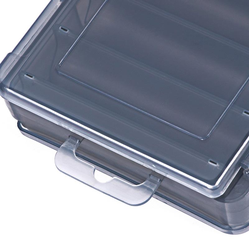 Fishing Tackle Box 12 Double Sided Compartments Fishing Accessories Lure Hook Plastic Storage Case Fishing Tool Pesca