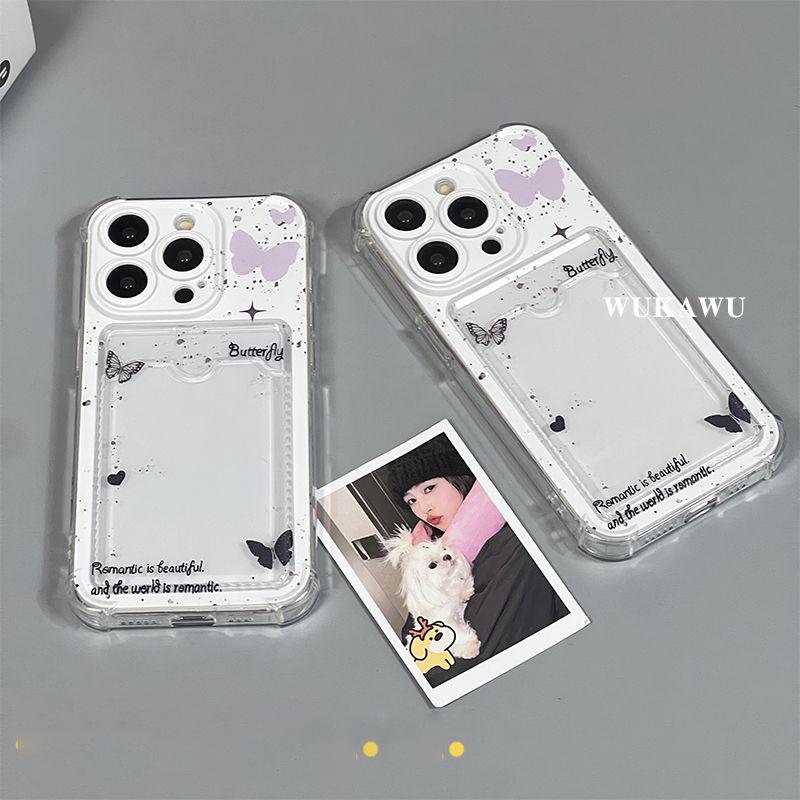 

Butterfly Photo Frame for Small Cards, Compatible with Apple 1716 Phone Case, Suitable for 15 Pro, 14, Couple 13/7/8P Photos iPhone 12 Pro Max