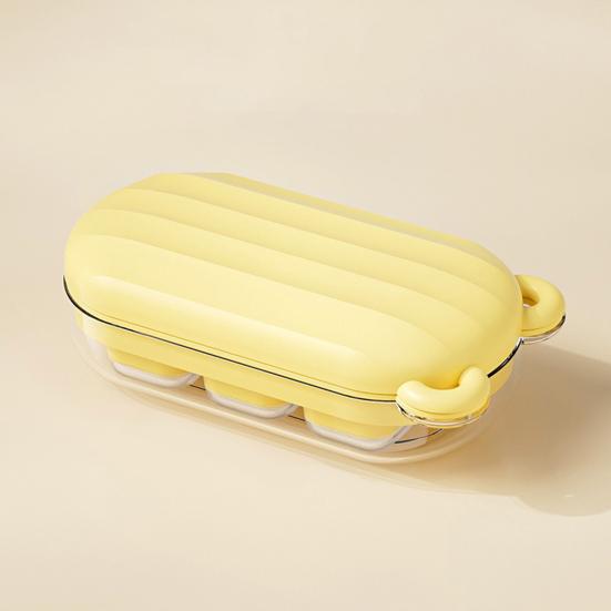 Yousheng Ice Cube Mold with Sealed Lid Large Capacity Silicone Ice Tray One-Click Release Soft Bottom Freezer Safe Ice Maker for Kitchen