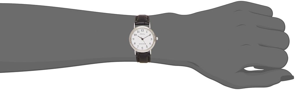 Citizen Analog Waterproof Watch with Leather Strap White Q&Q Women's Q997-304,