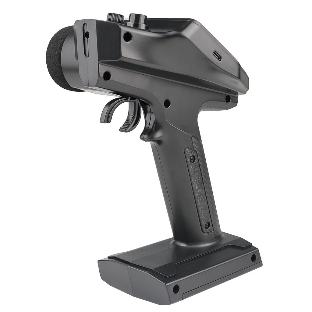 10CH Transmitter and 11CH Receiver Kit, 2.4GHz Remote Controller with LCD Display for RC Cars, Boats