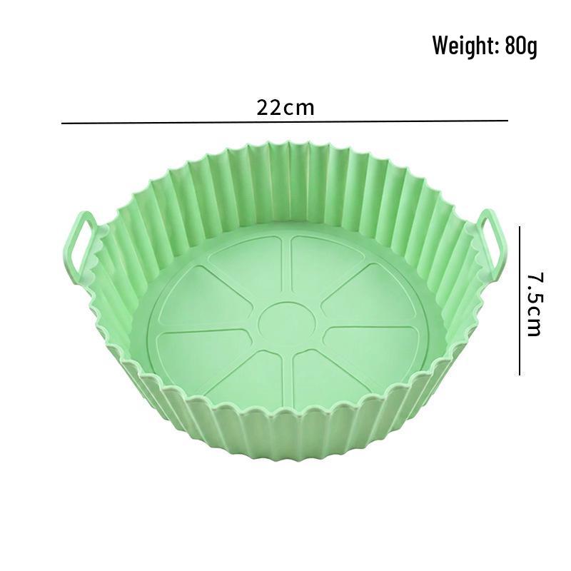 Silicone Baking Pan - High Heat Resistant, Easy to Clean, Round Mold for Air Fryers