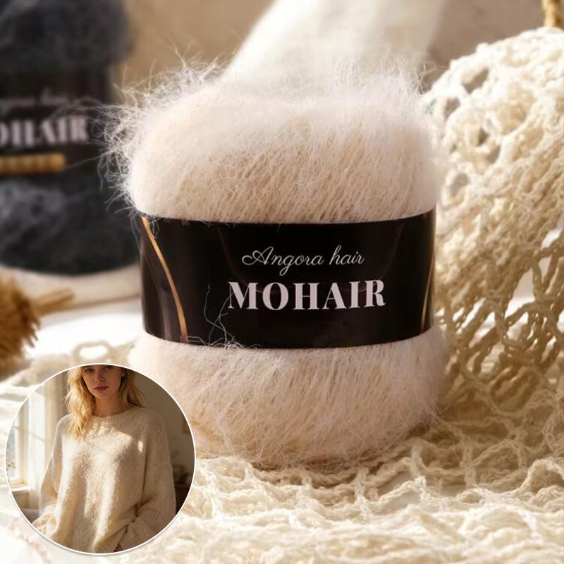 25g/Ball Soft Winter Hand Knitting Material DIY Alpaca Mare Fur Ball Warm Plush Chunky Mohair Yarn Scarf Luxury
