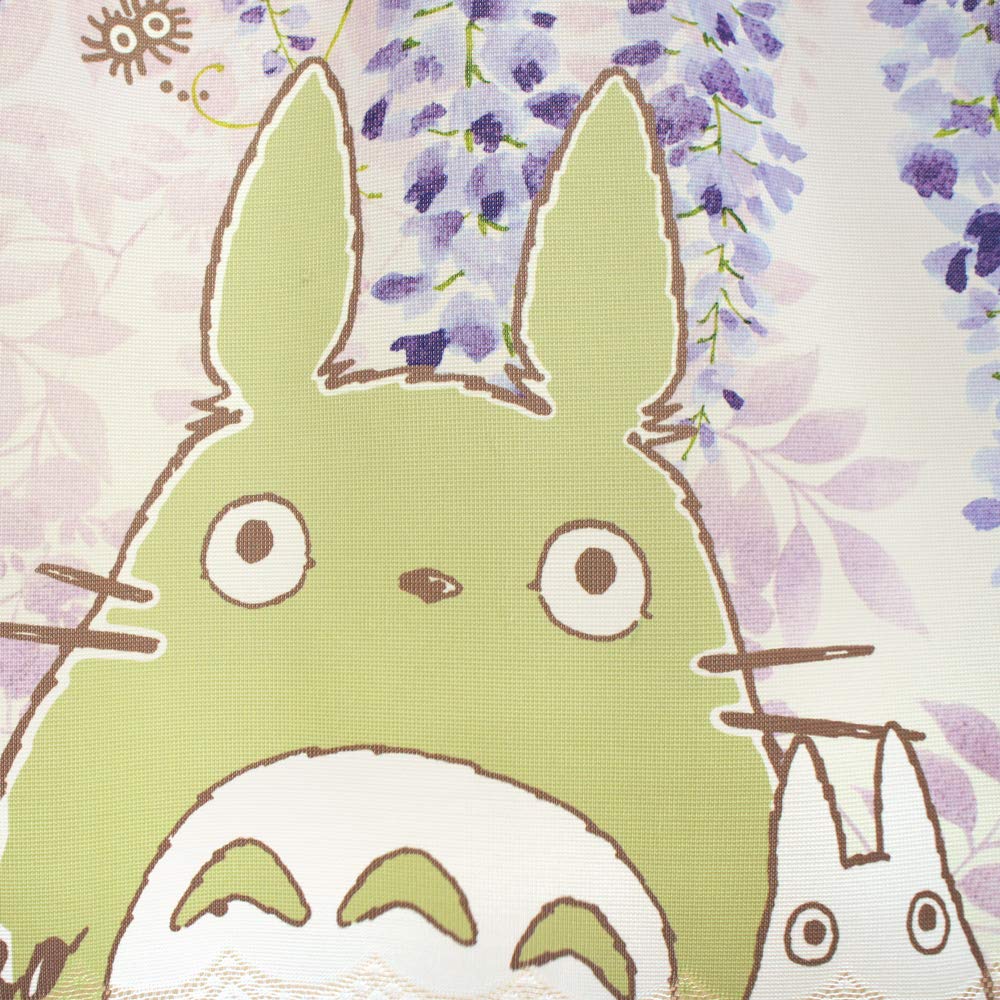 Noren Kobo My Neighbor Totoro Cafe Curtain 120cm Wide x 47cm Wisteria 11285 Tapestry, Long, Totoro,