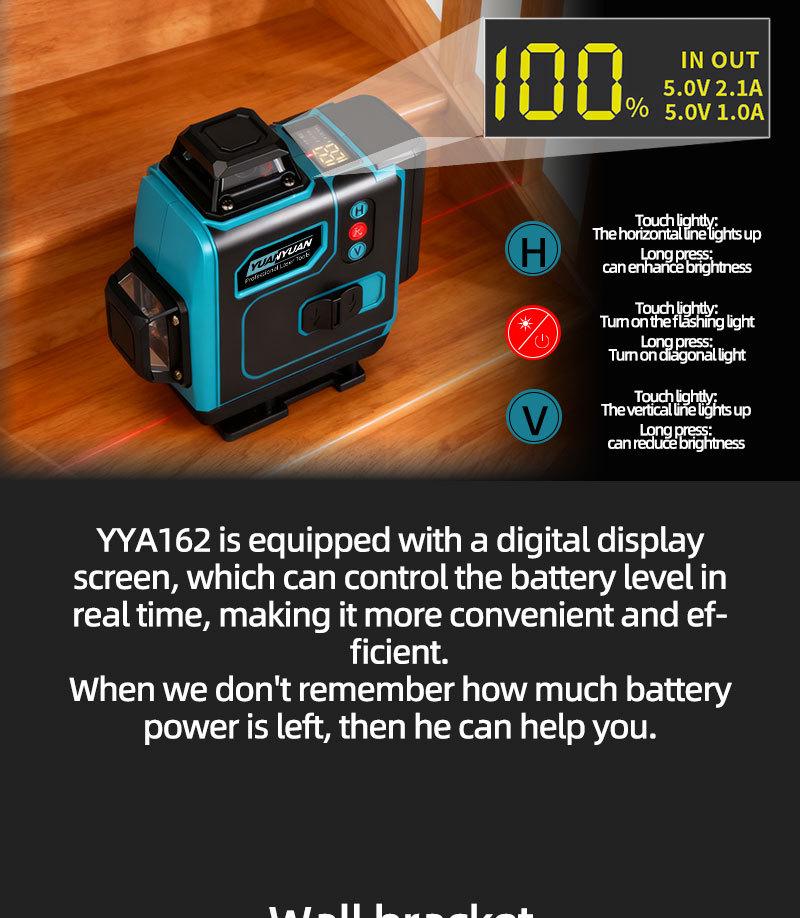 High-Precision Automatic Infrared Laser Level for Outdoor Use