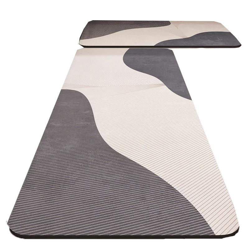 Set de Alfombrillas de Cocina Modernas Minimalistas de Tierra de Diatomeas - Absorbente de Agua y Aceite, Almohadilla Antideslizante para Pies