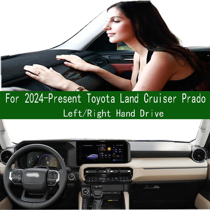 For 2024 2025 Toyota Land Cruiser Prado Dashmat Dashboard Cover Trument Panel Sunscreen Protective Pad Dash Mat Ornaments