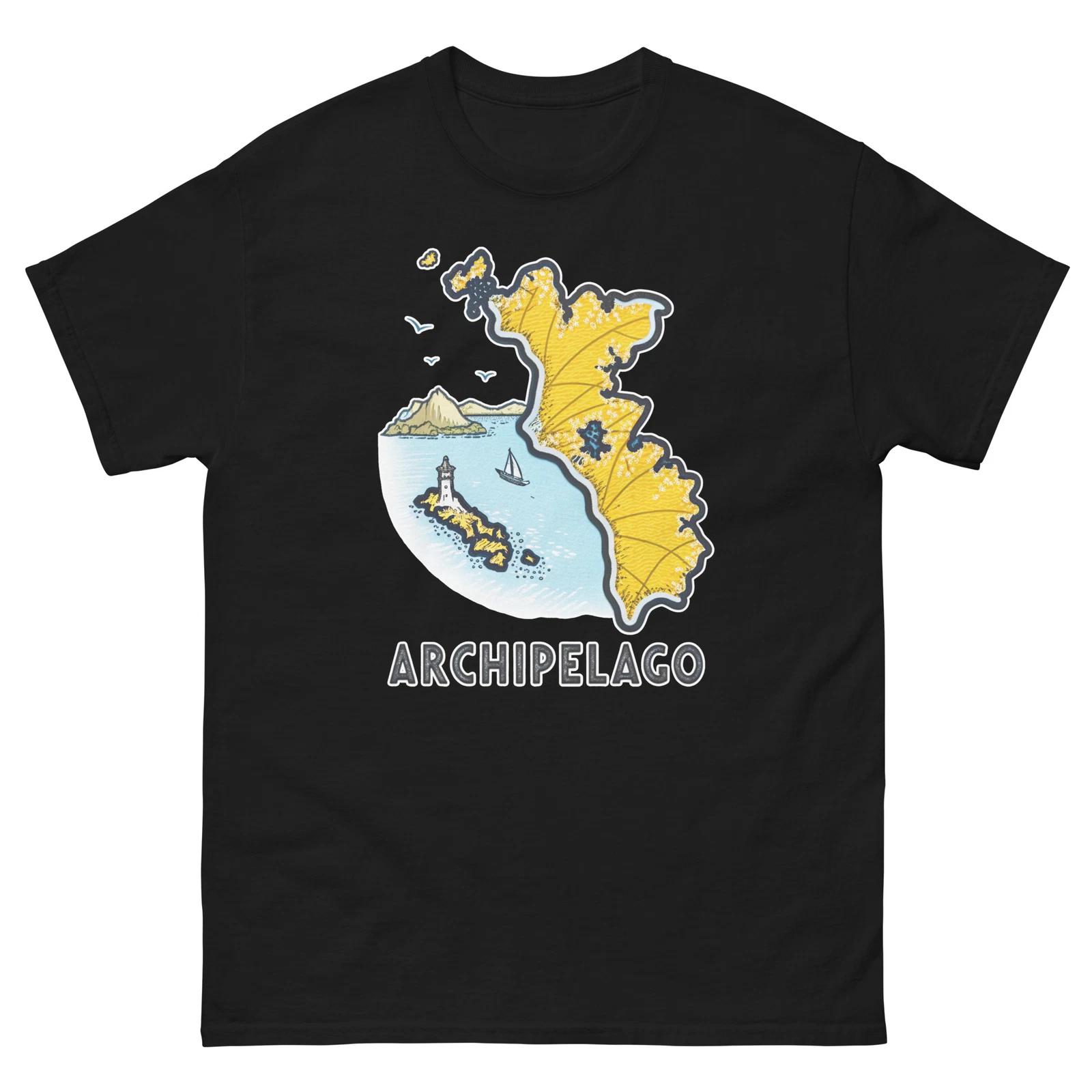 Archipelago Geographical Landscape Location Scenery T-Shirt 4XL