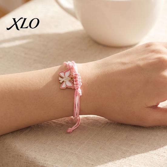 Simple Style Braided Jewelry Breast Cancer Awareness Bracelet for Women, Adjustable Woven String with Versatile Handwoven Wrist Decor Ribbon