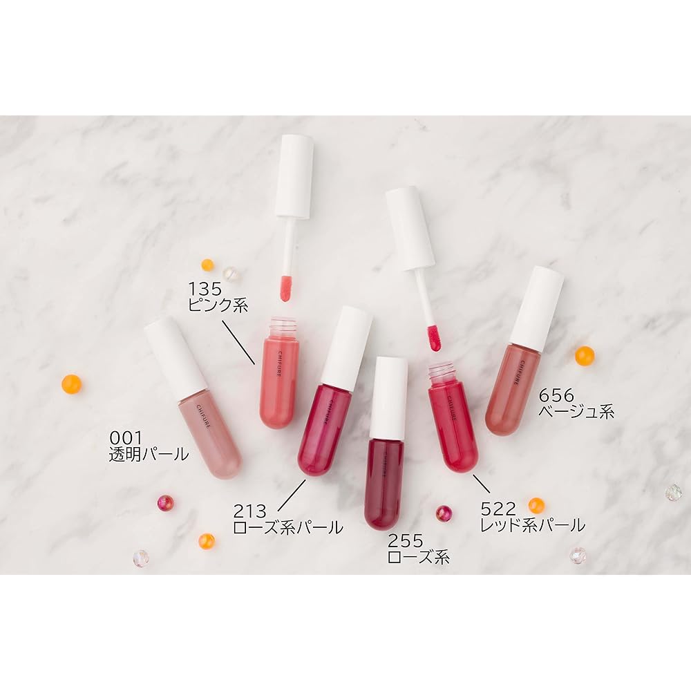 CHIFURE Lip Gel Lipstick Fragrance-Free 213 Rose Pearl 4.3g