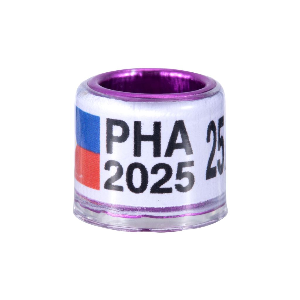 20 st 8 mm PHA 2025/2026 Duvfotsringar Aluminium Plast Fågel Papegoja Identifiering Fotring med Nummer Fågelbärande Tillbehör
