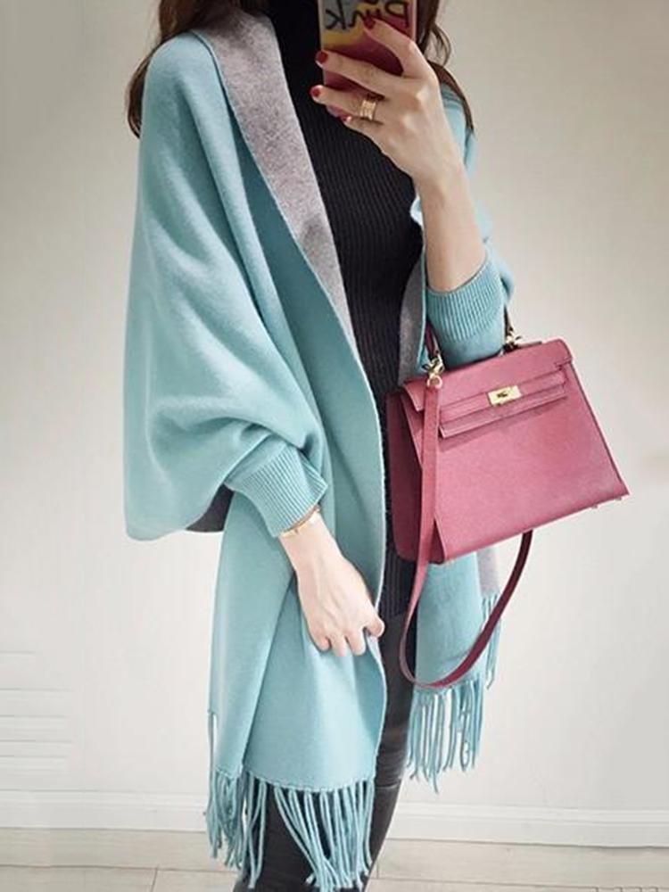 Xitao Cardigan Mantello Forma Scialle Donna VKA-002