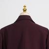 2026 Spring Angora Red Women's Blazer - European & American Luxury Design with Irregular Waist-Cinching