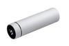 SNNY Smart Water Bottle with Temperature Insulates Hot Cold Tea Strainer Stainless Check Temperature At a White Display, & Water, Included, Steel,