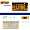 2set Transparent License Plate Covers Flat License Plate Protector W/ Parts