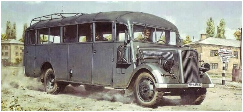 

Roden 1/72 Scale German Opel Military Staff Bus W39 Plastic Model Kit RE72720