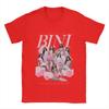 Novelty BINI Pink TShirt for Unisex Round Collar Pure Cotton T Shirts Short Sleeve Tee Shirt New Arrival Tops