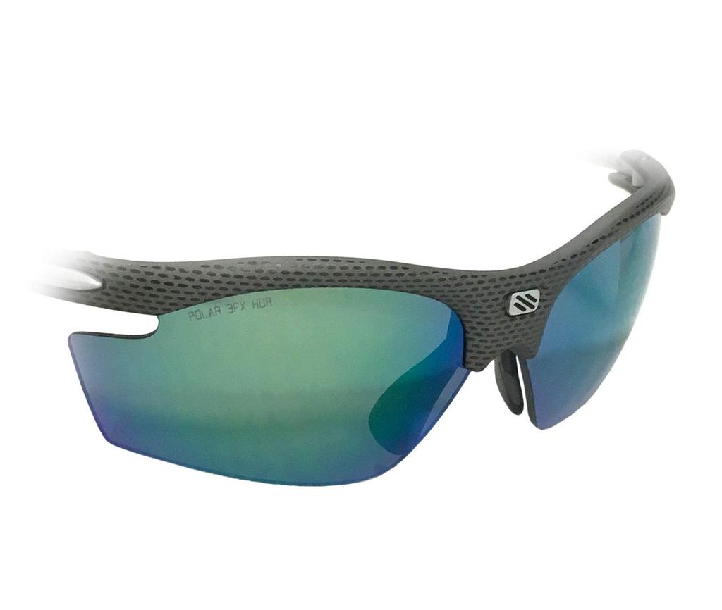 RUDYPROJECT Rydon Slim Sunglasses with Polar 3FX HDR Green 66mm Multi-Laser Lenses,
