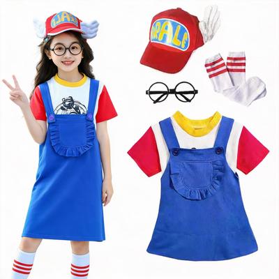 Conjunto de Disfraz de Halloween Moerstar para Incluye y Perfecto para Niños y Escenario y Recomendado 5 Piezas Niños, Peto, Vestido, Sombrero, Gafas, Camiseta.