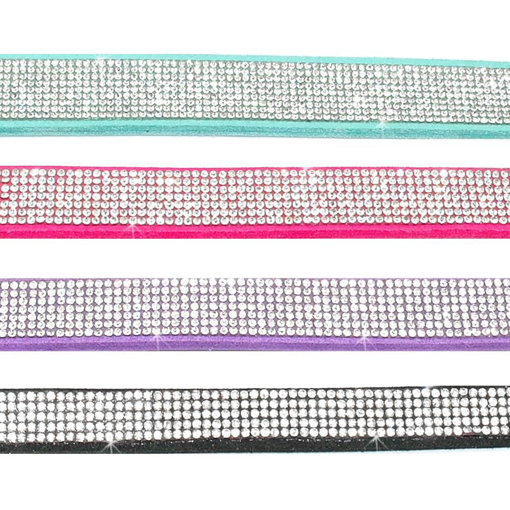 Rhinestone Dog Collar Bling Crystal Cat Dog Collars and Leash Set Pet Walking Leash Leads  Adjustable For Small Medium Dogs