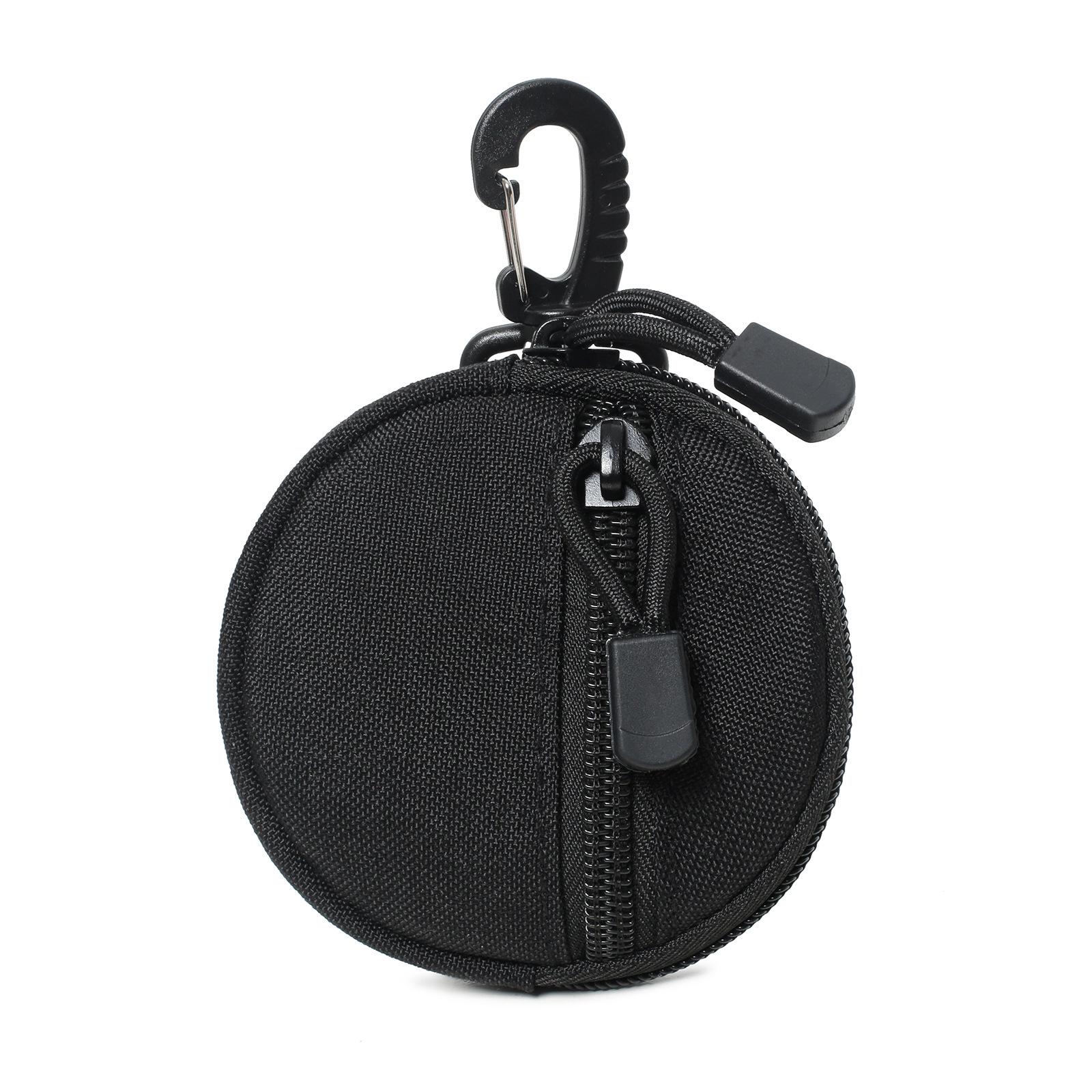 

Waterproof Outdoor Coin Purse & Earphone Case - Small Round EDC Hanging Bag