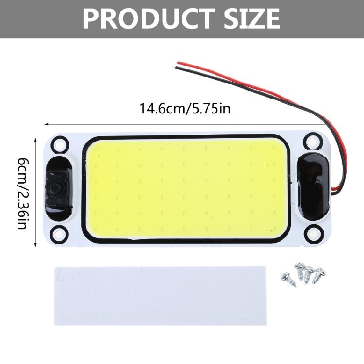 COB LED Light Panel Board Universal for Car SUV Auto Interior Dome Reading Lamp