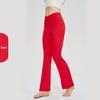 Large Size Parent-Child Flared Yoga Pants with Seamless Design for Running and Fitness