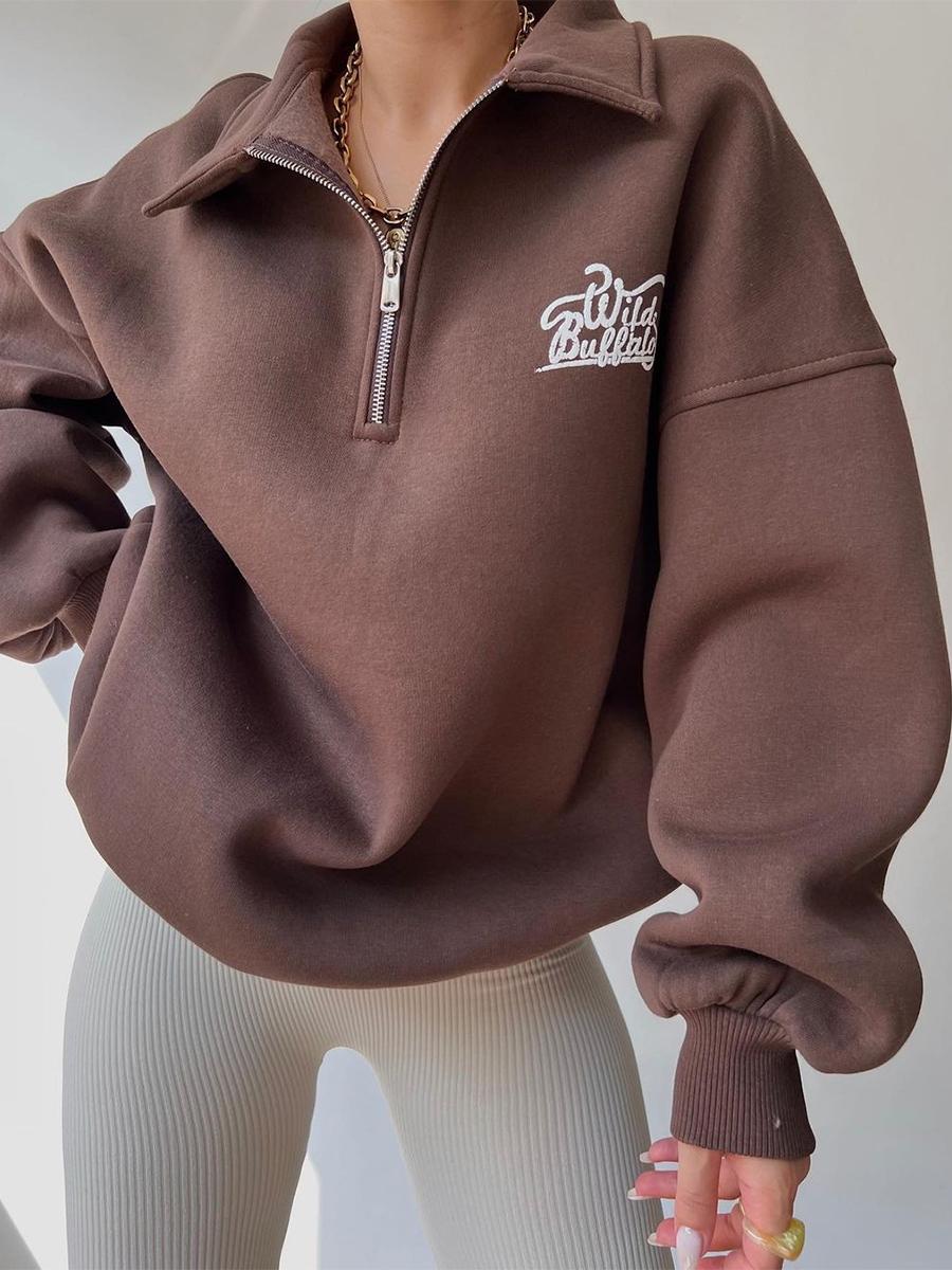 

Женский бархатный пуловер с длинным рукавом с принтом L абрикосовый