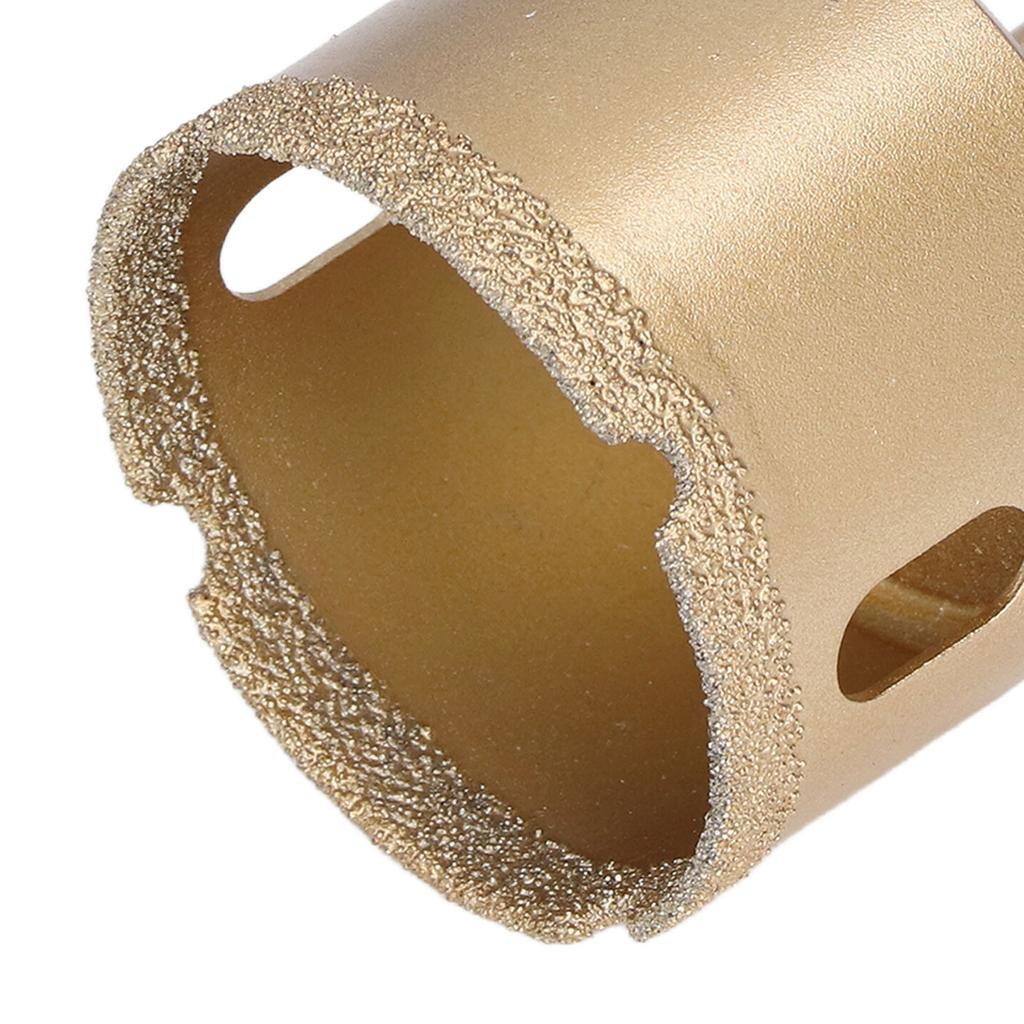 Hole Saw Carbon Steel Tile Holes Opener Drill Bit for Porcelain Glass Triangular Shank